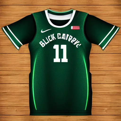 Black and outlet green basketball jersey