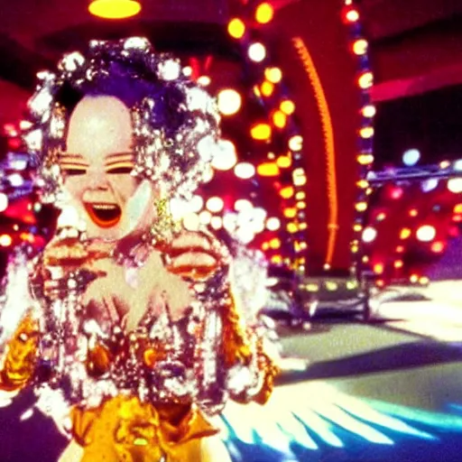 Image similar to a still of bjork in fear and loathing in las vegas ( 1 9 9 8 )