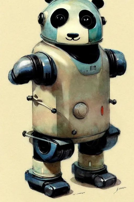 Image similar to ( ( ( ( ( 1 9 5 0 s retro future android robot panda. muted colors. childrens layout, ) ) ) ) ) by jean - baptiste monge,!!!!!!!!!!!!!!!!!!!!!!!!!