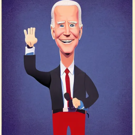 Image similar to joe biden charicature by disney pixar