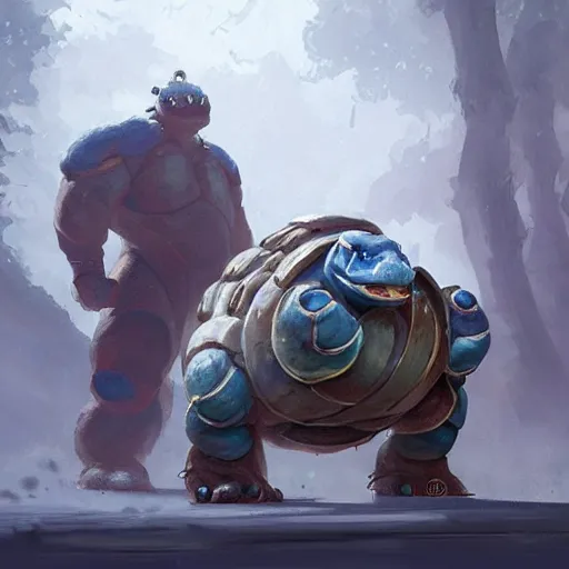 Image similar to Blastoise , Greg rutkowski, Trending artstation, cinematográfica, digital Art