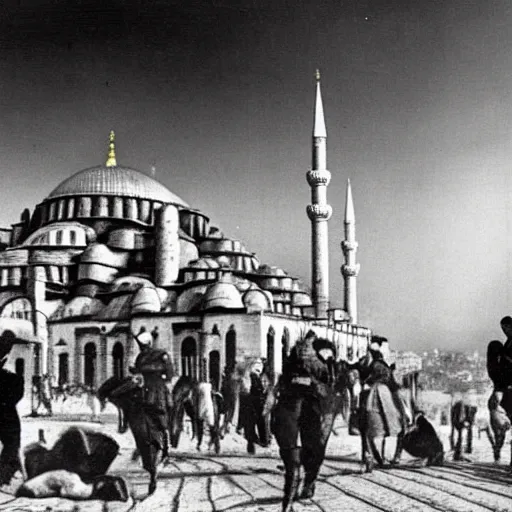Image similar to istanbul fallout style 1930s