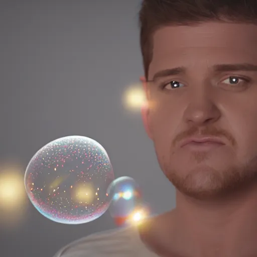 Image similar to hyperrealistic dslr film still of michael buble disguised a bubbles, bath, stunning 8 k octane comprehensive 3 d render, inspired by istvan sandorfi & greg rutkowski & unreal engine, perfect symmetry, dim volumetric cinematic lighting, extremely hyper - detailed, incredibly real lifelike attributes & flesh texture, intricate, masterpiece, artstation, stunning