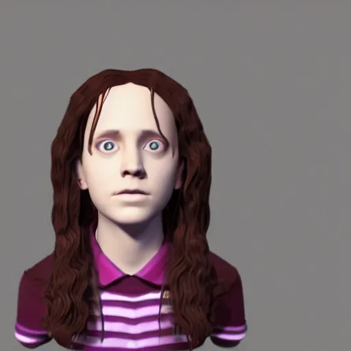 Image similar to hermione granger by beeple in 3 d