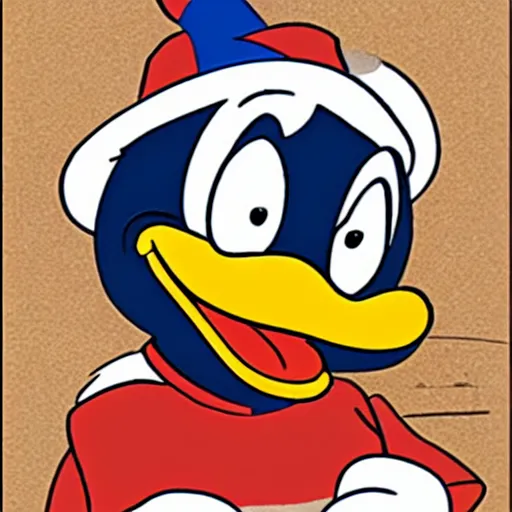 Prompt: donald duck, in style of carl barks