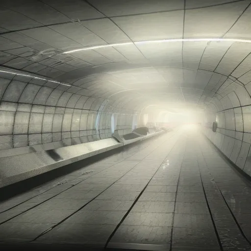 Prompt: an underground metro with a view on space,3d render, realistic, highly detailed, artwork, cinematic, hyper realistic