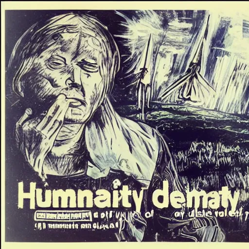 Image similar to humanity, the death of humanity, bekinski