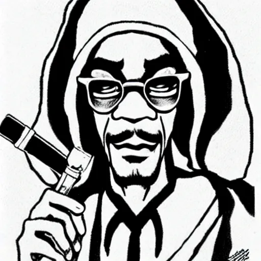 Prompt: Snoop-Dog drawn in the style of Akira Toriyama,