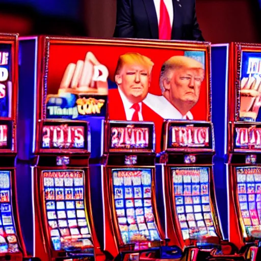 Image similar to donald trump playing slots