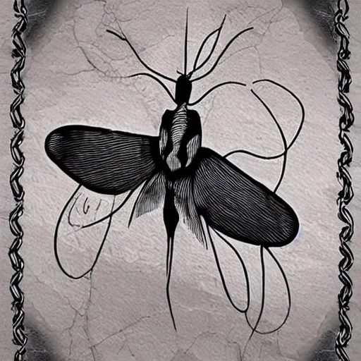 Prompt: God Returned with the moth chained to his hand, there's so many things that you'll never understand, digital art