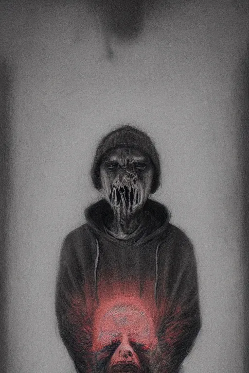 Dark Scared Face ← a people Speedpaint drawing by Balisong - Queeky - draw  & paint