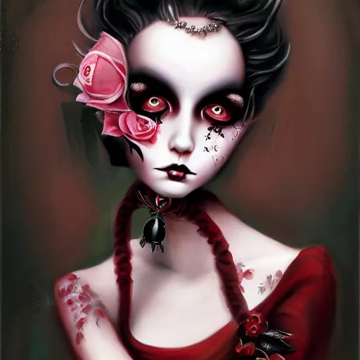 Image similar to a painting in the style of natalie shau.