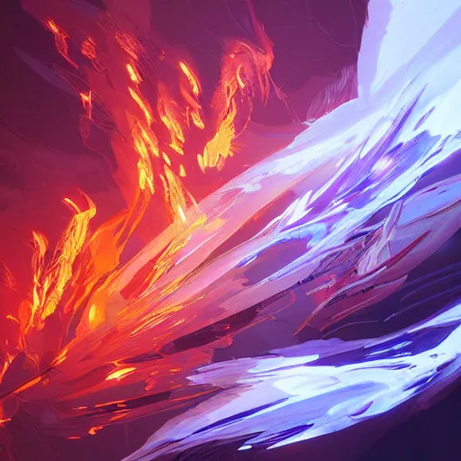 Image similar to abstract flames in cyberspace, elegant digital illustration by greg rutkowski