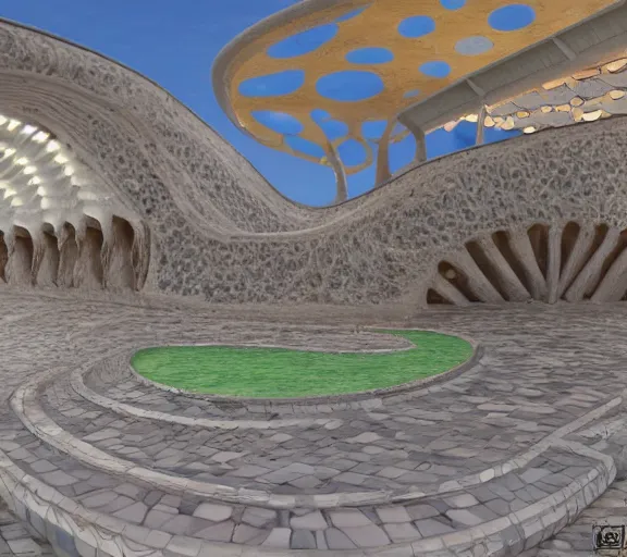 Image similar to An skatepark designed by Gaudí, highly detailed, 8k, HD