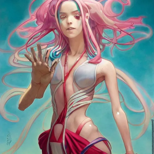 Prompt: Milotic pokemon Gajinka as a small human girl driving a car , highly detailed, digital pencil painting, anime, cartoonish, hybrid human / anthro, monster girl, sharp focus, illustration, art by artgerm and greg rutkowski and alphonse mucha