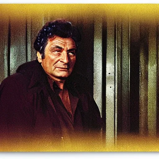 Prompt: heaven!!!!!!!!, gold gates of heaven!!!!!!!!, clouds on ground!!!!!, fog!!!, columbo angel, peter falk as columbo, symmetrical face!!!!, round symmetrical eyes!!!, color, hdr