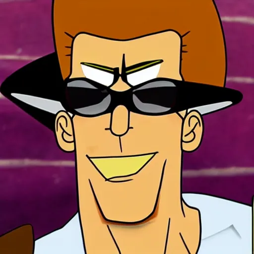 Prompt: Johnny Bravo as a cowboy