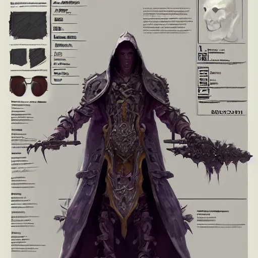 Image similar to arch lich design, character sheet, Moebius, Greg Rutkowski, Zabrocki, Karlkka, Jayison Devadas, Phuoc Quan, trending on Artstation, 8K, ultra wide angle, zenith view, pincushion lens effect.