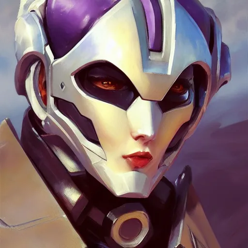 Prompt: greg manchess portrait painting of armored robotic violet evergarden as overwatch character, medium shot, asymmetrical, profile picture, organic painting, sunny day, matte painting, bold shapes, hard edges, street art, trending on artstation, by huang guangjian, gil elvgren, ruan jia, greg rutkowski, gaston bussiere