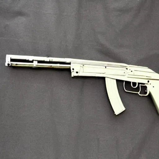 Image similar to clean nice shiny ak47, automatic rifle
