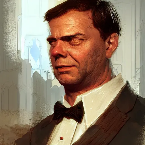 Image similar to detailed portrait of xavier of bourbon parma by marc simonetti