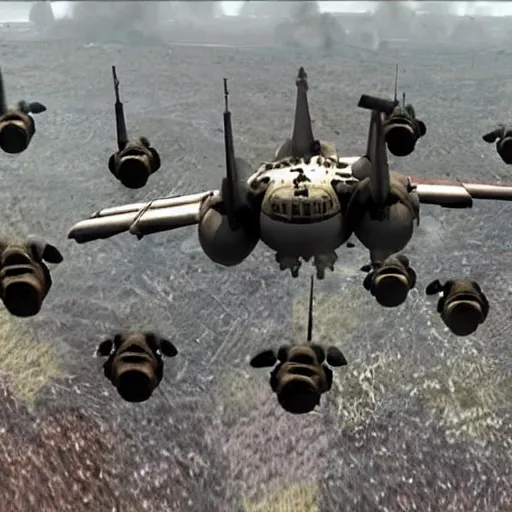 Image similar to ac - 1 3 0 dropping minions into the battlefield