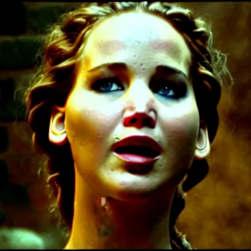 Prompt: cinematic jennifer lawrence as frankenstein's monster, color photography, sharp detail, still from the movie mary shelly's frankestein
