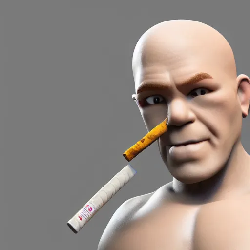 Image similar to mister clean smoking crack very detailed octane render 4 k