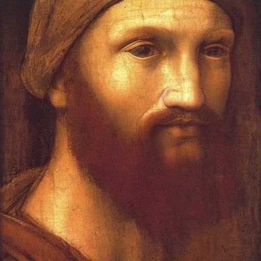 Prompt: Portrait of xQc by Leonardo Da Vinci , oil painting