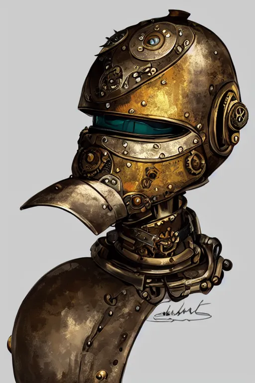 Image similar to steampunk helmet fantasy art mask robot ninja stylized digital illustration sharp focus, elegant intricate digital painting artstation concept art global illumination ray tracing advanced technology chaykin howard and campionpascale and cooke darwyn and davis jack