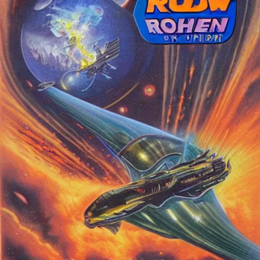 Prompt: new perry rhodan cover art by johnny bruck