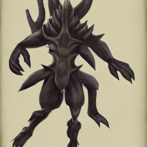 Image similar to Nintendo like creature concept art for Nintendo, long boi