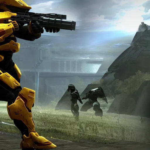 Image similar to Halo 3, Playstation 2 graphics