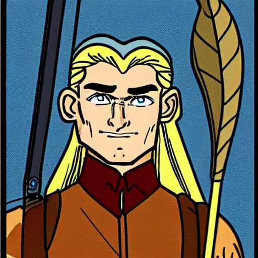 Prompt: legolas 1978 cartoon highly detailed, realistic, scientific