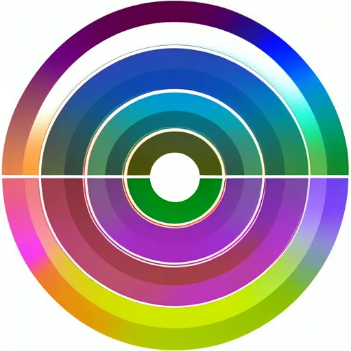 Prompt: 1 2 align colourful circles, with a trend graph inside each circle