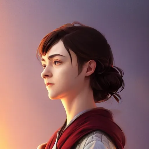 Prompt: Portrait of arya stark in modern tokyo, elegant, digital painting, highly detailed, fantasy, artstation, concept art, smooth, sharp focus, illustration, art by artgerm and greg rutkowski and alphonse mucha