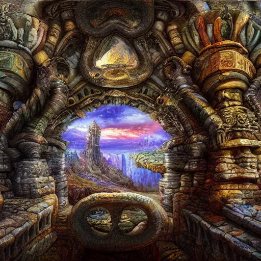 Prompt: Awe inspiring, dreamlike, interprentation of the Philosphers Stone, gorgeous, colorfull, , insanely detailed and intricate, 3D oil painting, mystical and dreamlike, Unreal Engine 3D shading, generative design, detailed textures, dimensional, enhanced ,