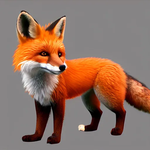 Prompt: portrait of the cutest red fox ever, fluffy, photorealistic, soft lighting, unreal engine