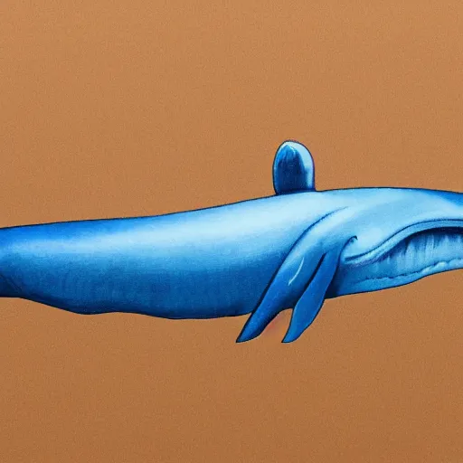 Prompt: a blue whale in a pack high quality