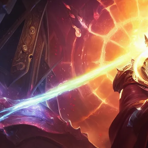 Image similar to portrait of elon musk as a spellcaster, league of legends amazing splashscreen artwork, splash art, natural light, elegant, photorealistic facial features, intricate, fantasy, detailed face, atmospheric lighting, anamorphic lens flare, cinematic lighting, league of legends splash art, hd wallpaper, ultra high details by greg rutkowski