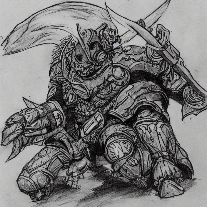 Image similar to Fury on 36 Hlaalu. Drawings artstation inktober concept art