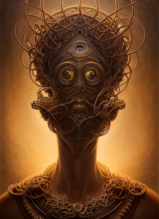 Image similar to portrait shot of cthulu, intricate, elegant, highly detailed, centered, digital painting, artstation, concept art, smooth, sharp focus, illustration, artgerm, tomasz alen kopera, peter mohrbacher, donato giancola, joseph christian leyendecker, wlop, boris vallejo