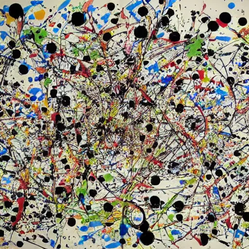 Image similar to geekatplay by Jackson Pollock