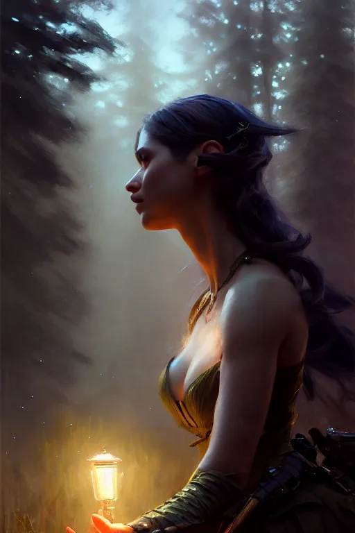 Image similar to cinematic shot of an epic portrait of a fairy dressed in military clothes, shiny skin, beautiful eyes, beautiful, small details, night setting, realistic poster with volumetric light from craig mallism, artgerm, jeremy lipkin and michael garmash, unreal engine, radiant light, detailed and complex environment, digital art, trends at art station, a masterpiece