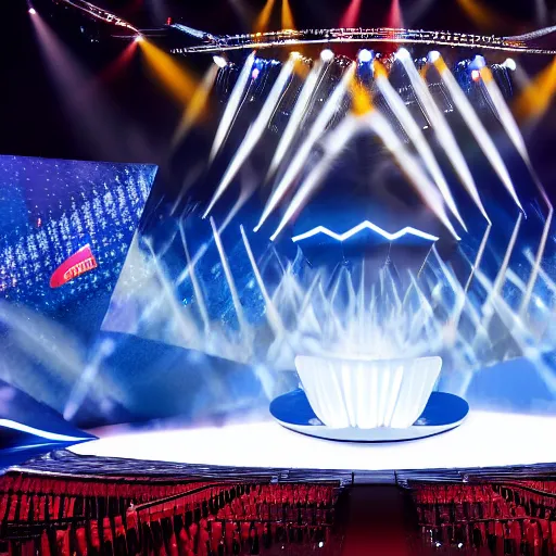 Prompt: eurovision stage design 2023 , ultra realistic , 8k , volumetric , IMAX , creative