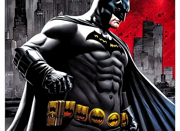 Image similar to batman damned comic book cover art by lee bermejo