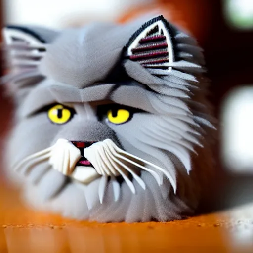 Image similar to lego set of a persian cat