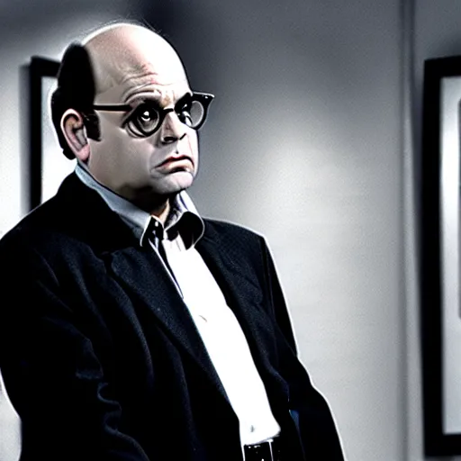 Image similar to George Costanza from Seinfeld in a Noir Film