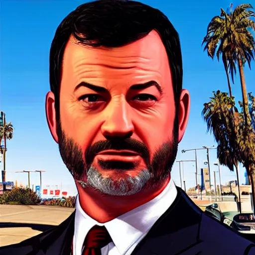 Image similar to Jimmy kimmel as cover art in GTA 5