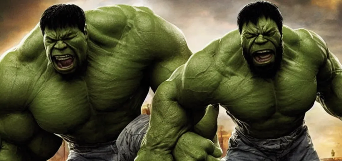 Image similar to still of mr. t as the hulk in marvel avengers